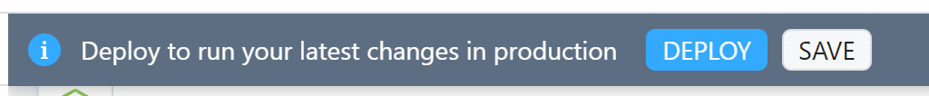 Save and Deploy the workflow