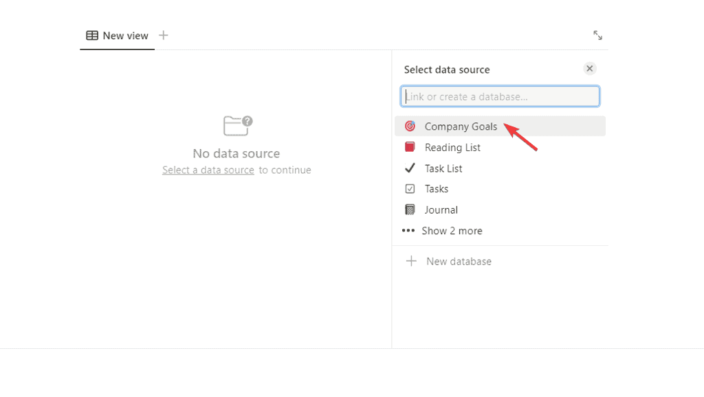 link database method 1